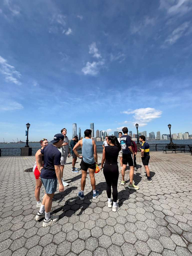 TCK Run Club on the West Side Highway waterfront